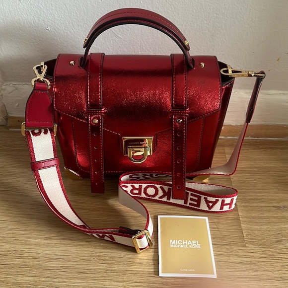 Michael Kors Metallic Red Bag - Picture 16 of 16